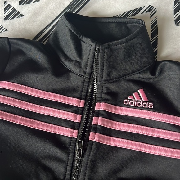 Adidas kids track suit (black and pink) - Picture 2 of 6